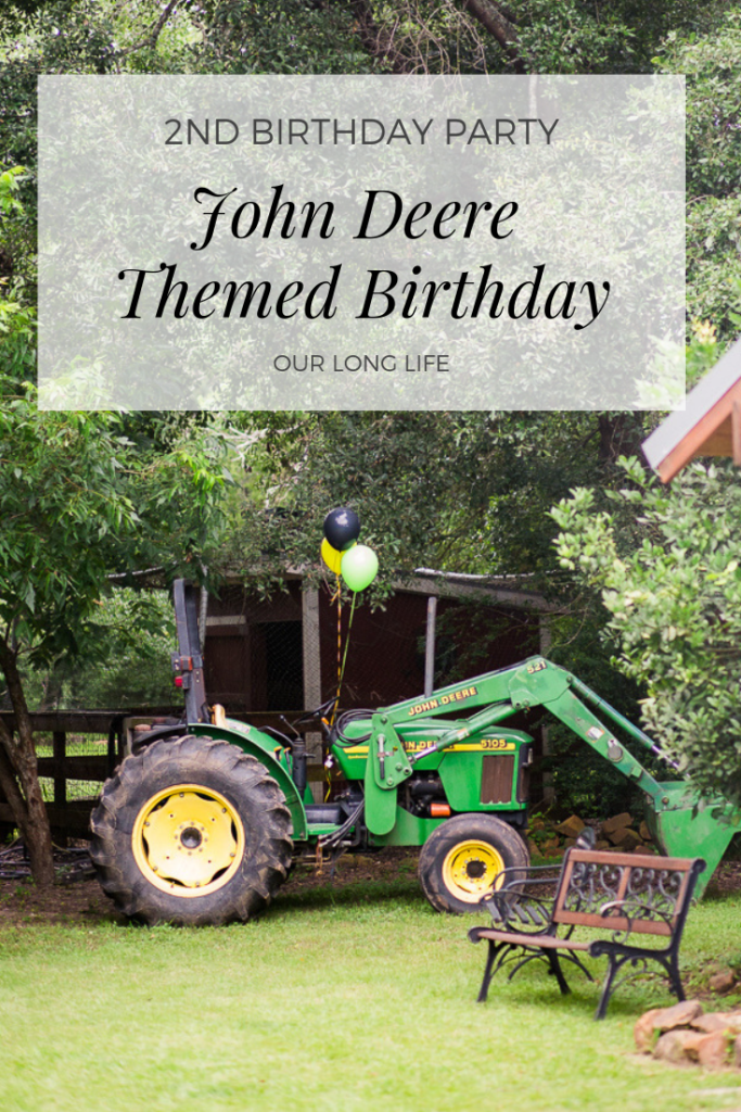 John Deere Tractor themed 2nd Birthday Party for a boy