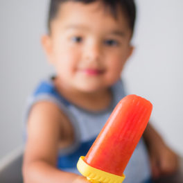 EASY Strawberry Orange Popsicles